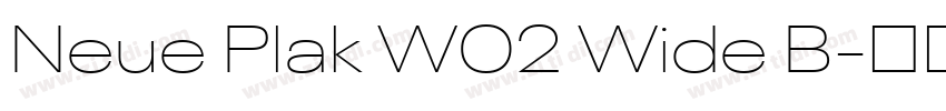 Neue Plak W02 Wide B字体转换 Neue Plak W02 Wide B字体转换